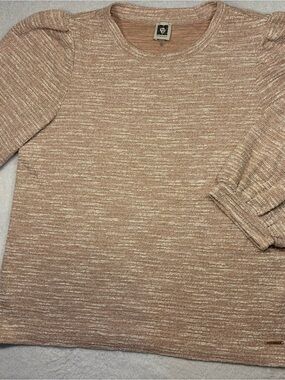 Anne Klein Blush & Cream Marled Knit Sweater